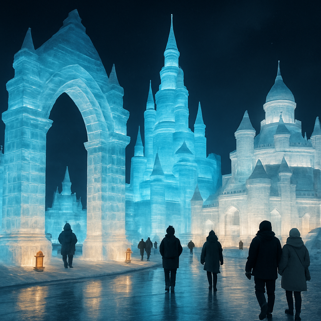 Harbin Ice And Snow Festival DIY paint by diamonds