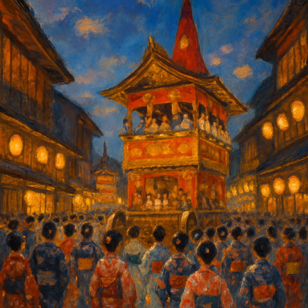 Gion Matsuri Festival Kyoto Paint by diamonds art