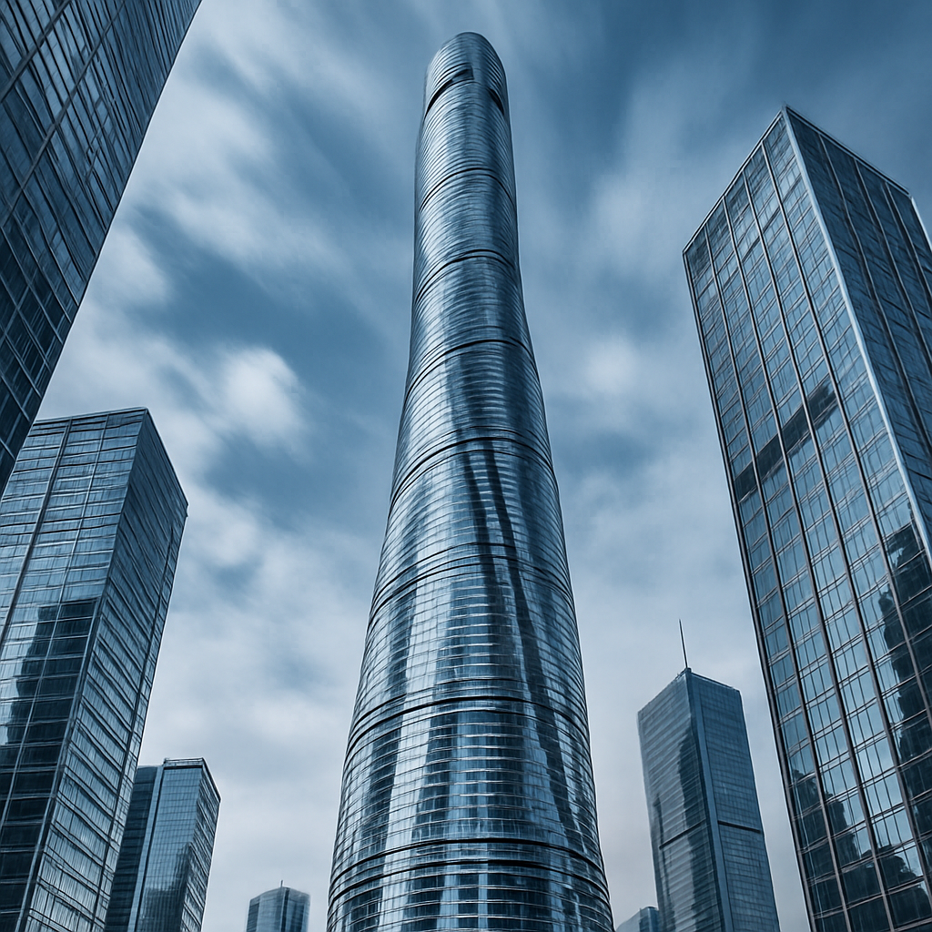 Shanghai Tower paint by diamond