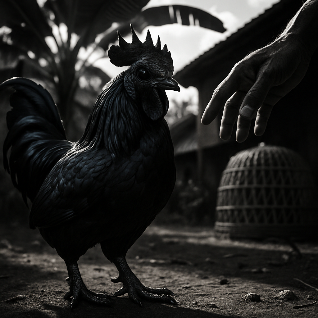Ayam Cemani Chicken Indonesia painting diamond kit