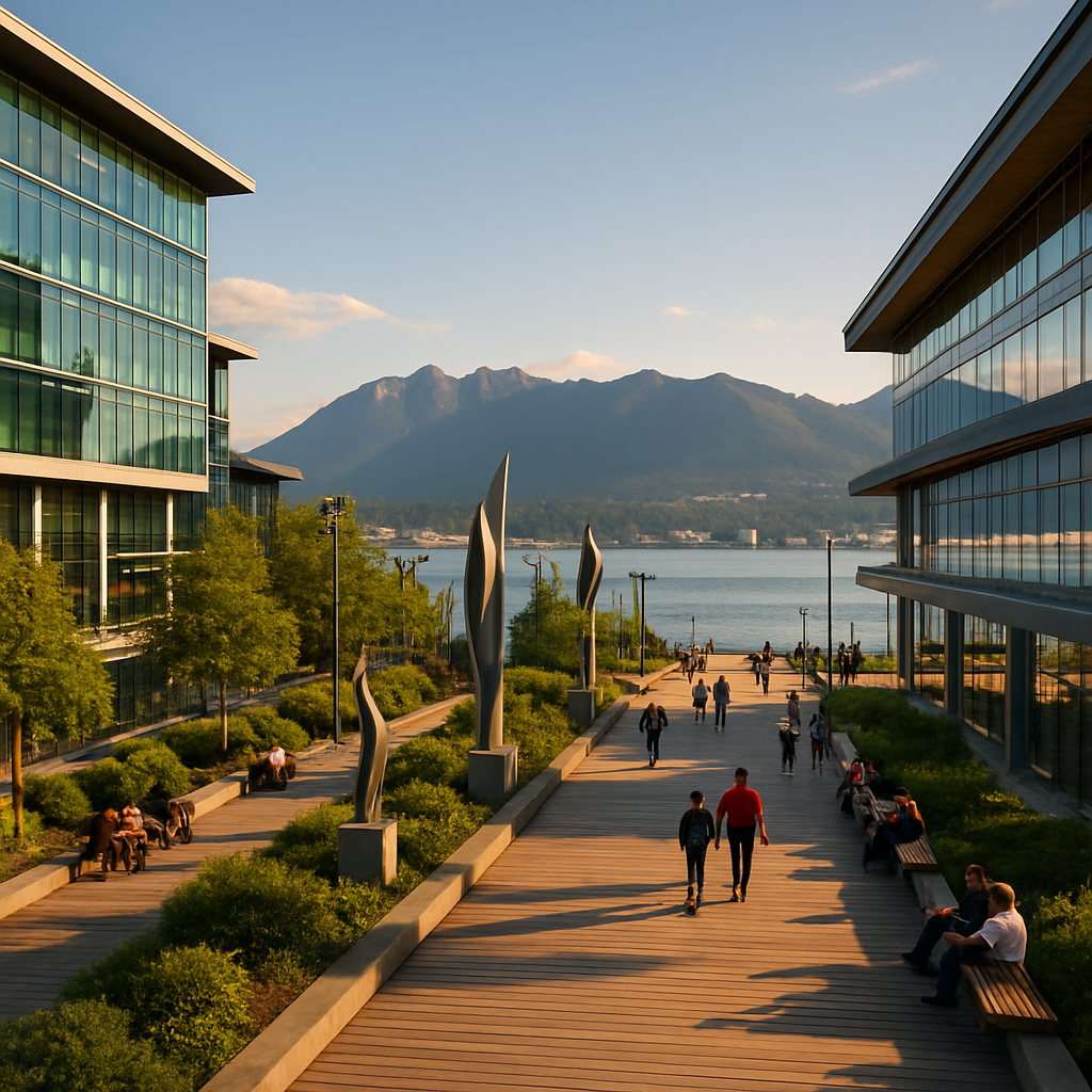 Vancouver Waterfront Plaza paint by diamonds