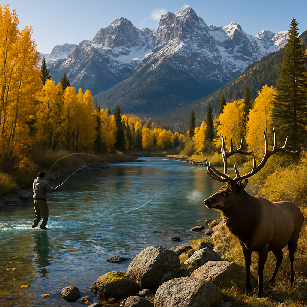AutumnRockiesRiverBend painting diamond kit
