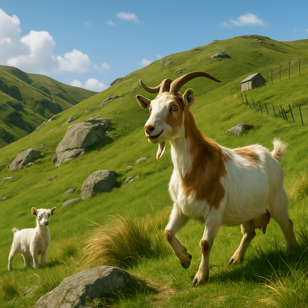 Kiko Goat New Zealand paint by color