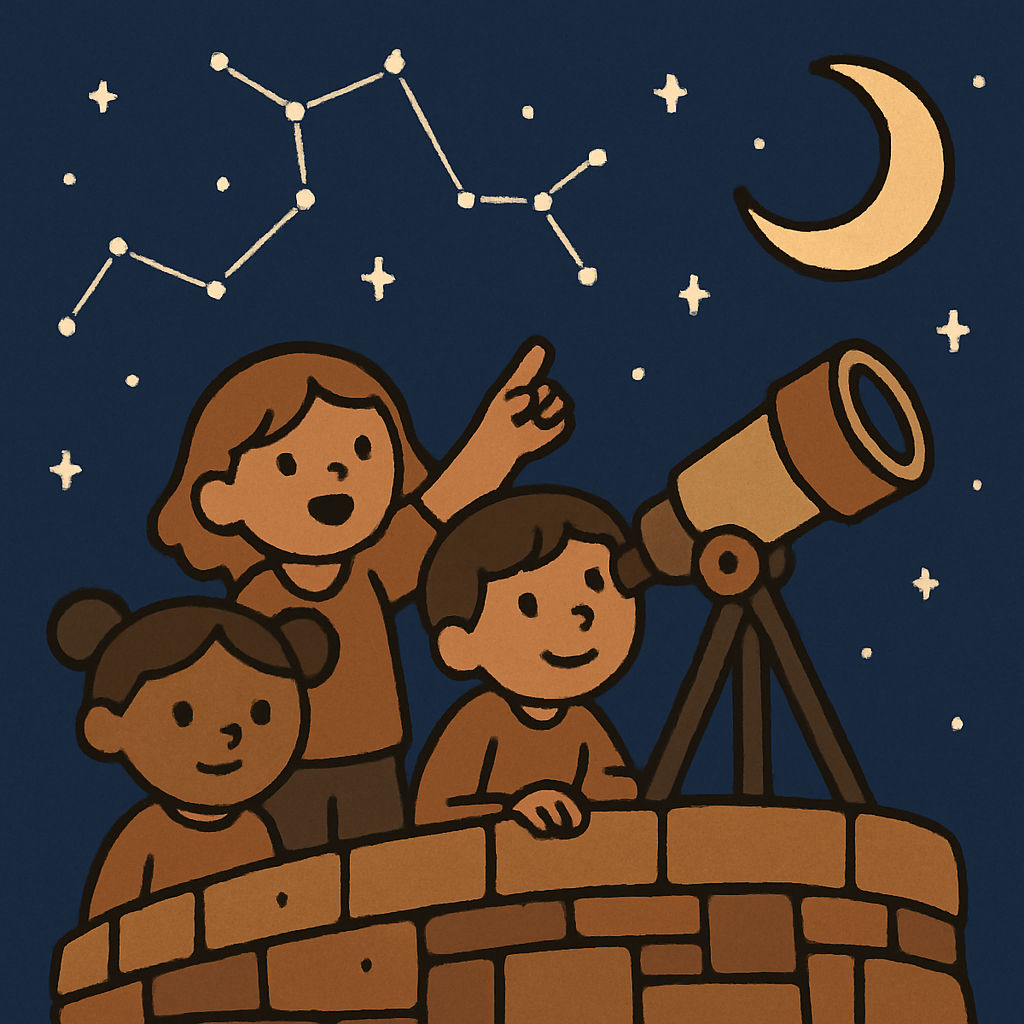 Ancient Observatory Kids Paint by diamonds art