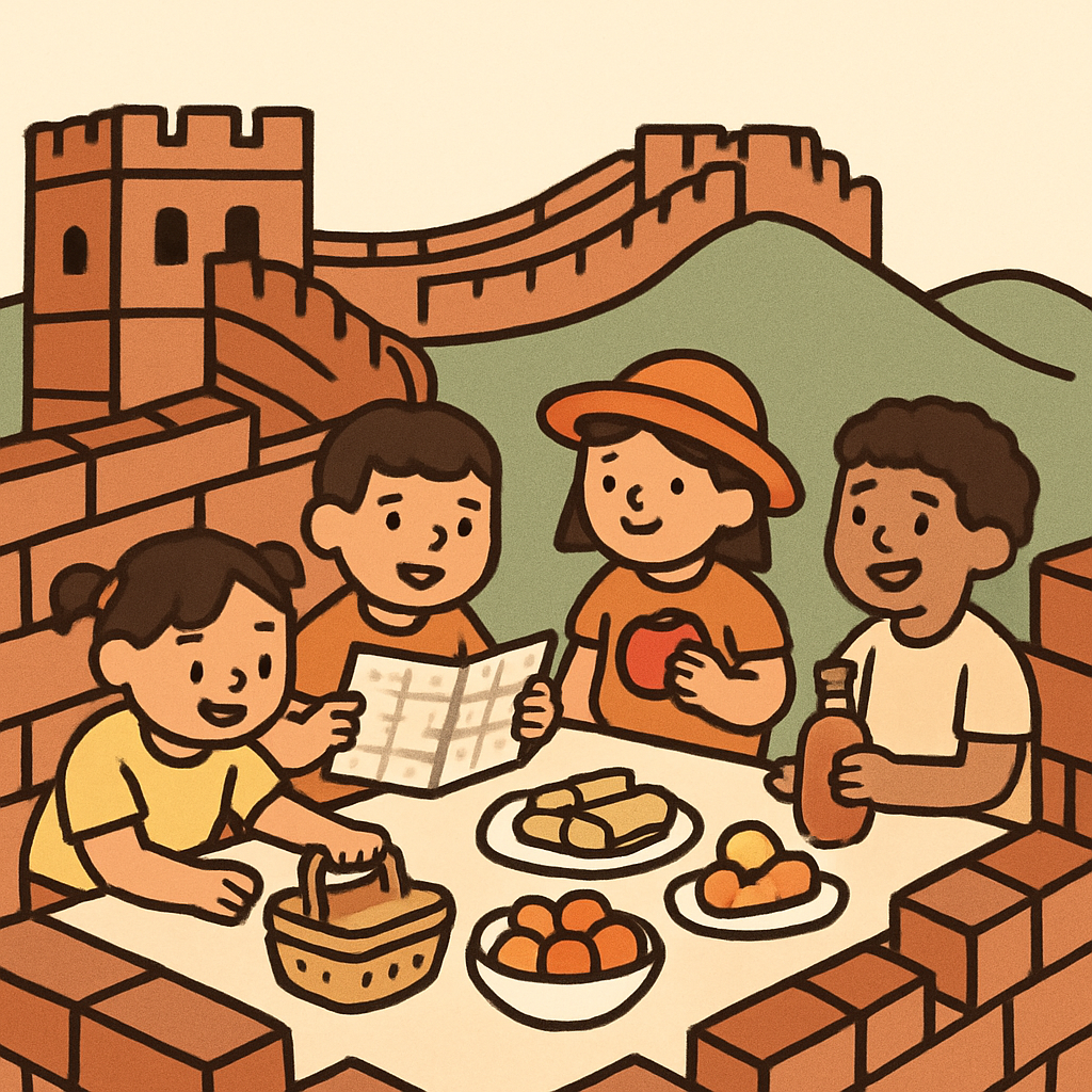 Great Wall Picnic painting diamond kit