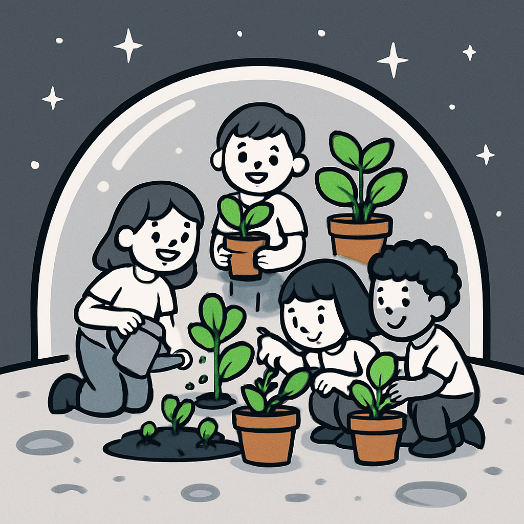 Moon Base Garden diamond painting
