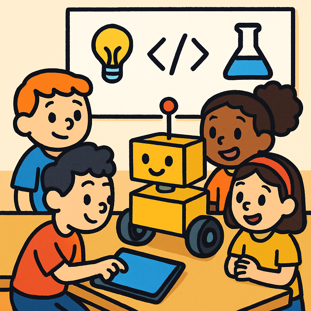 Robotics Coding Club Paint by diamonds art