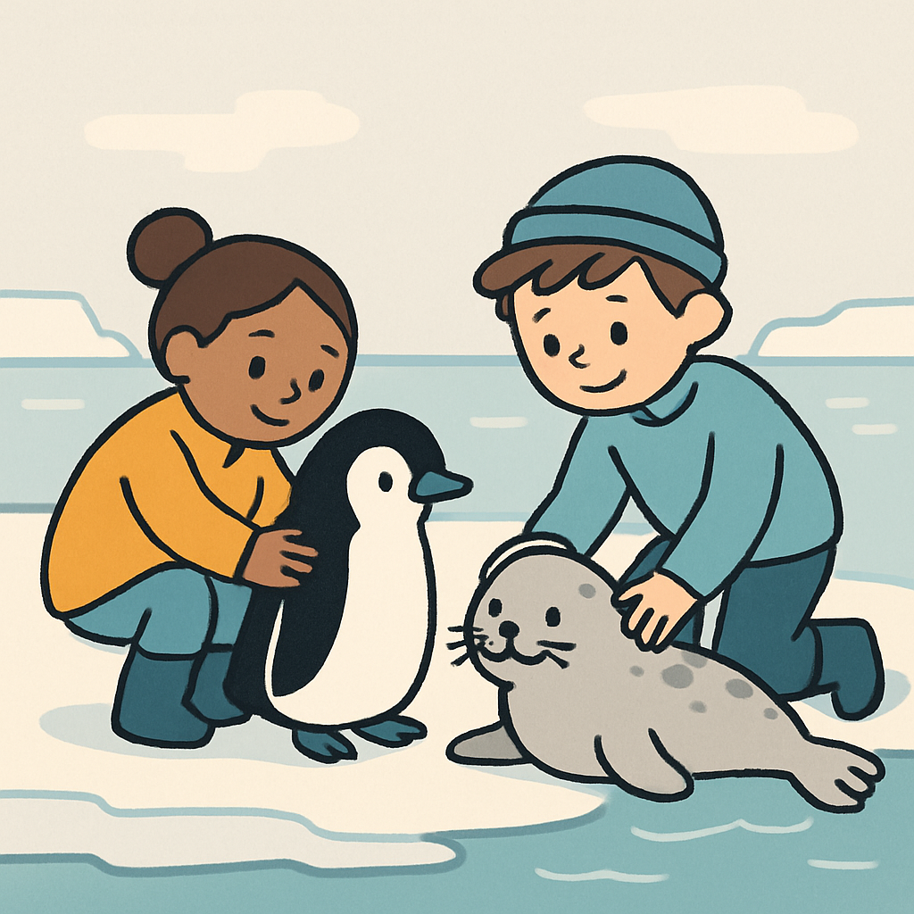 Polar Wildlife Rescue paint by color