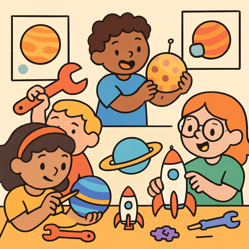 Solar System Repair Shop paint by diamond