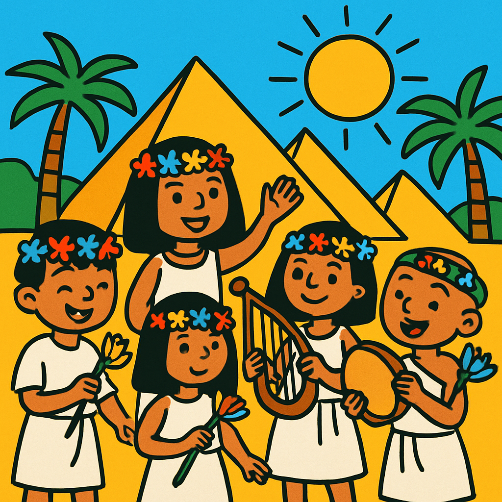 Ancient Egyptian Festival Painting by diamonds kit
