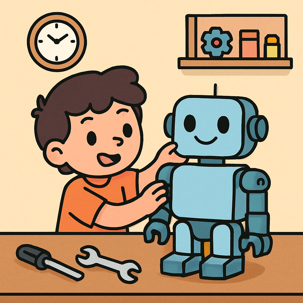 Robot Helper Workshop painting diamond kit