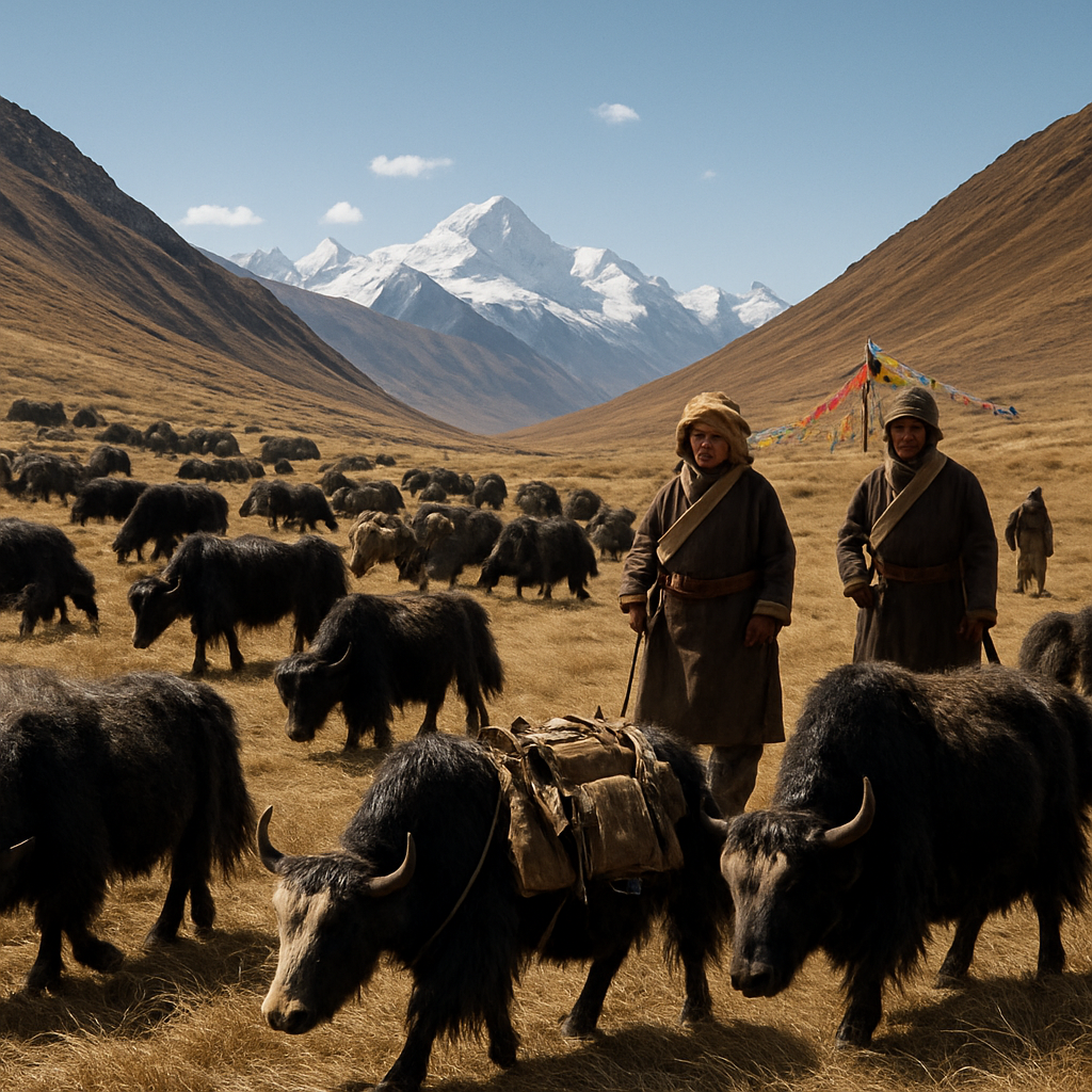 TibetanPlateauYakHerding paint by diamond
