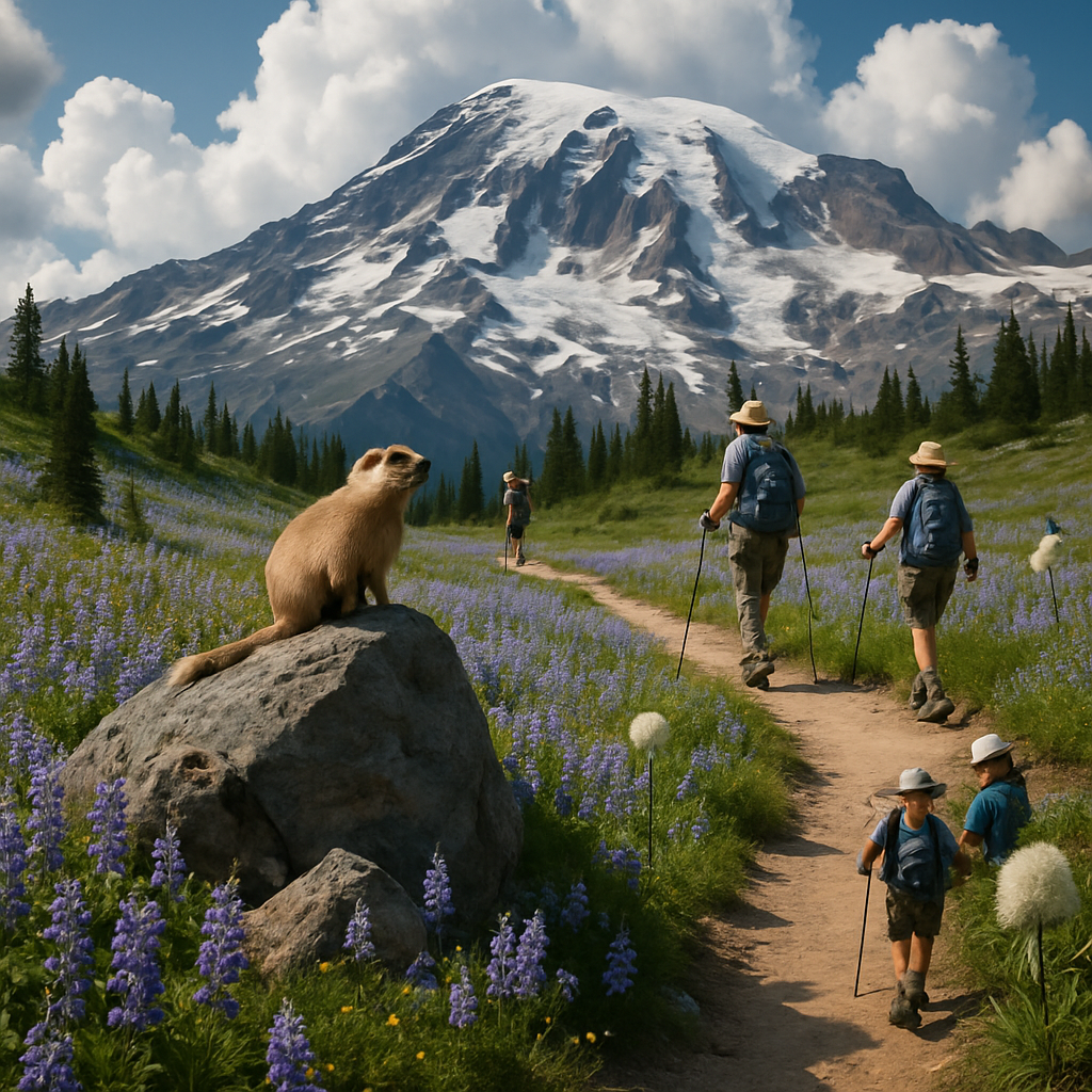 MountRainierSubalpineMeadow Paint by diamonds kits