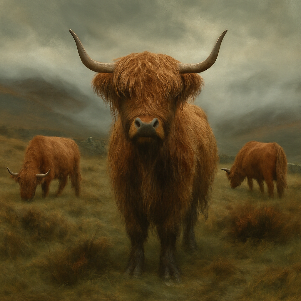 Highland Cattle Scotland paint by diamond