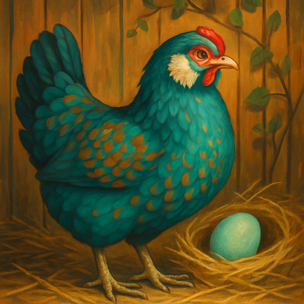 Araucana Chicken Chile paint by diamonds
