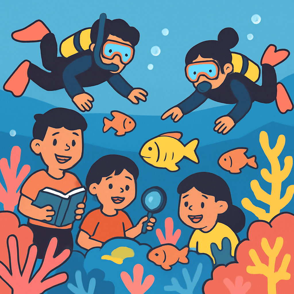Coral Reef Classroom paint by diamond