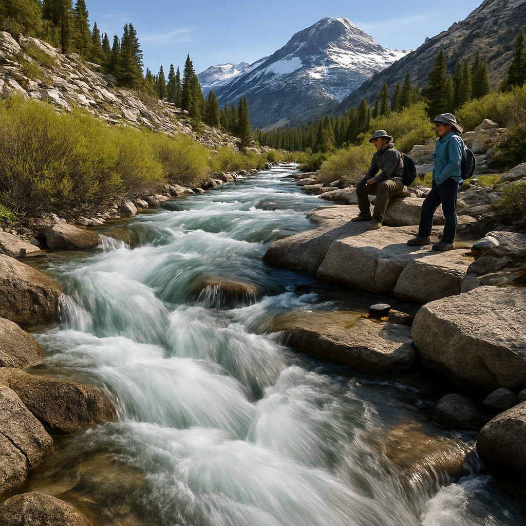 Sierra Nevada Snowmelt Stream Painting by diamonds kit
