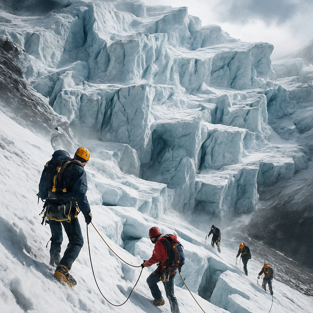Great Caucasus Icefall paint by diamond