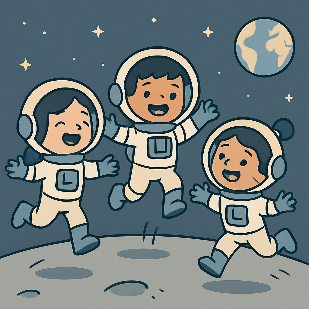 Little Astronaut Training paint by color