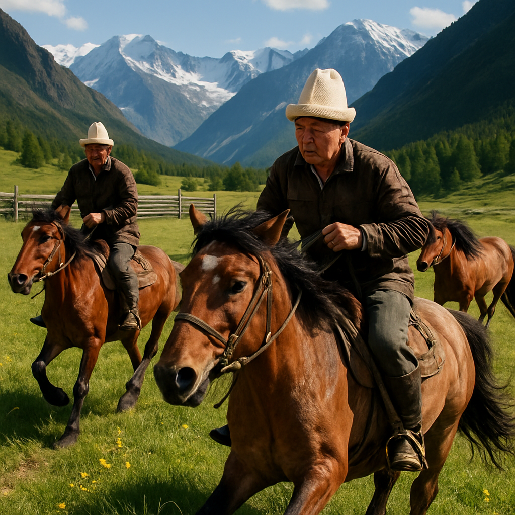 Altai Horse Herding painting diamond kit