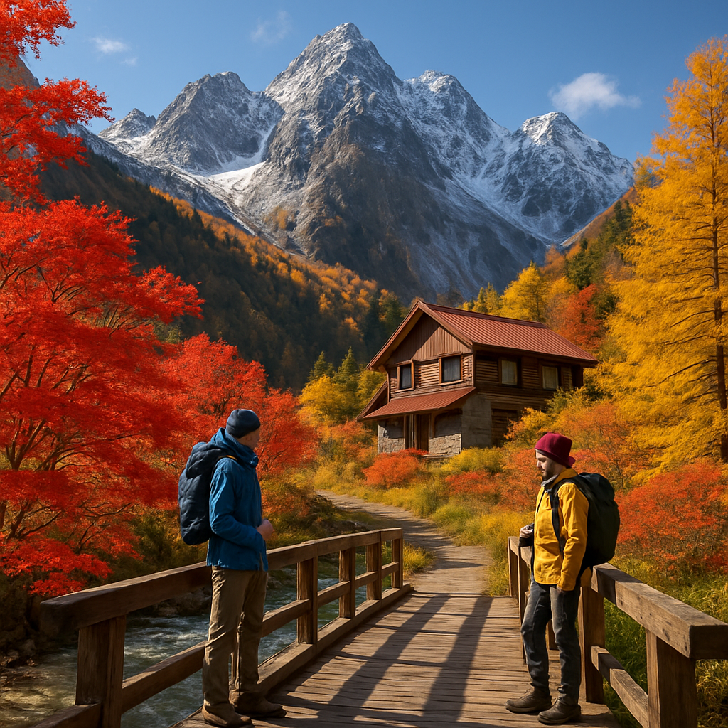 Japanese Alpine Autumn painting diamond kit