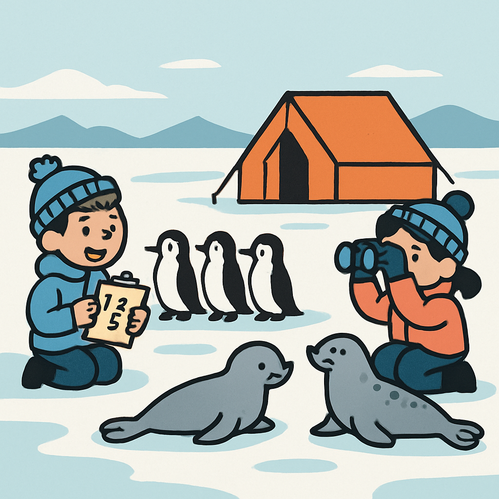Arctic Animal Census DIY paint by diamonds