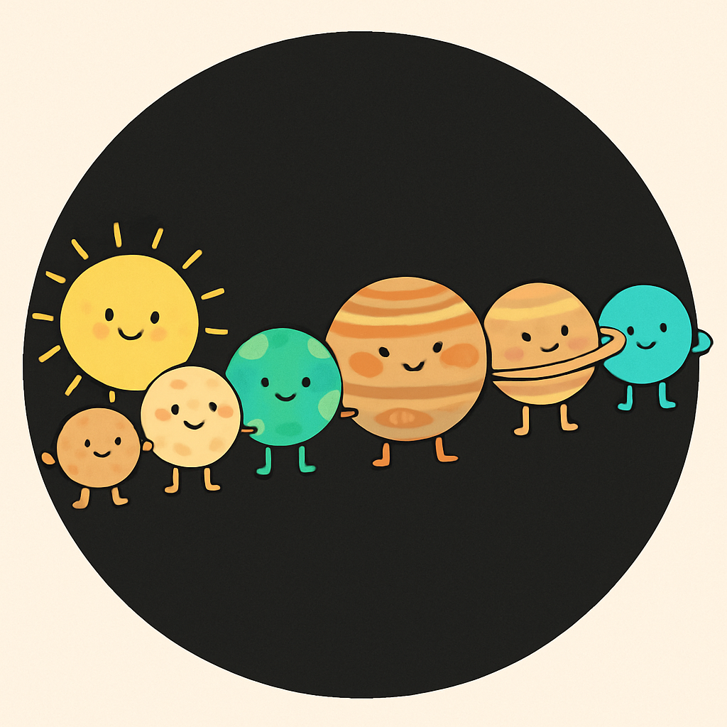 Solar System Planet Parade paint by diamond