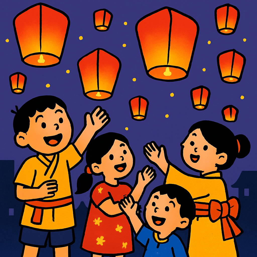 Festival Of Lanterns In Asia diamonded painting kits