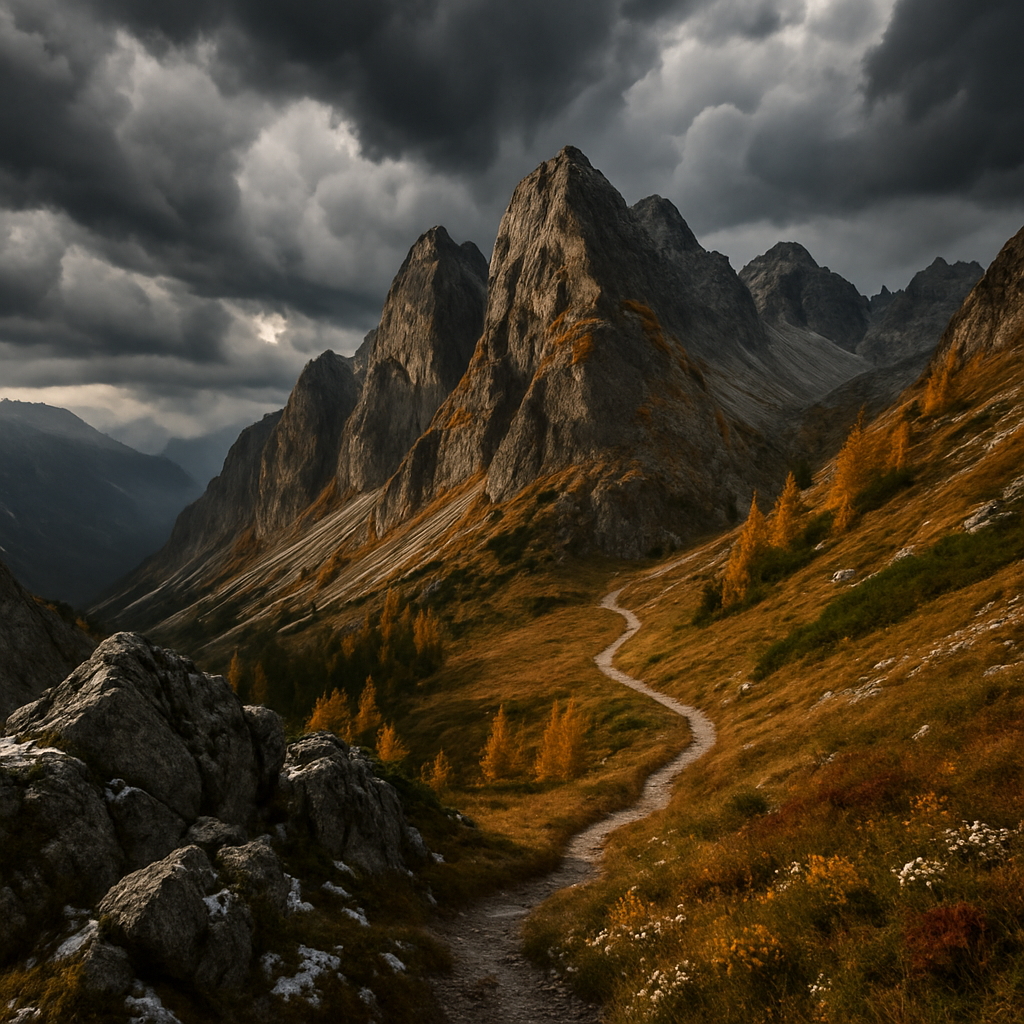 Storm Over The Tatras In Autumn paint by diamonds