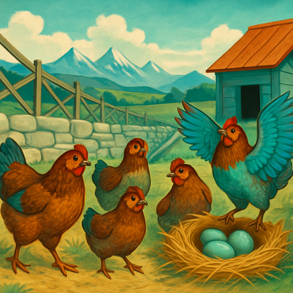 Araucana Chicken - Chile DIY paint by diamonds