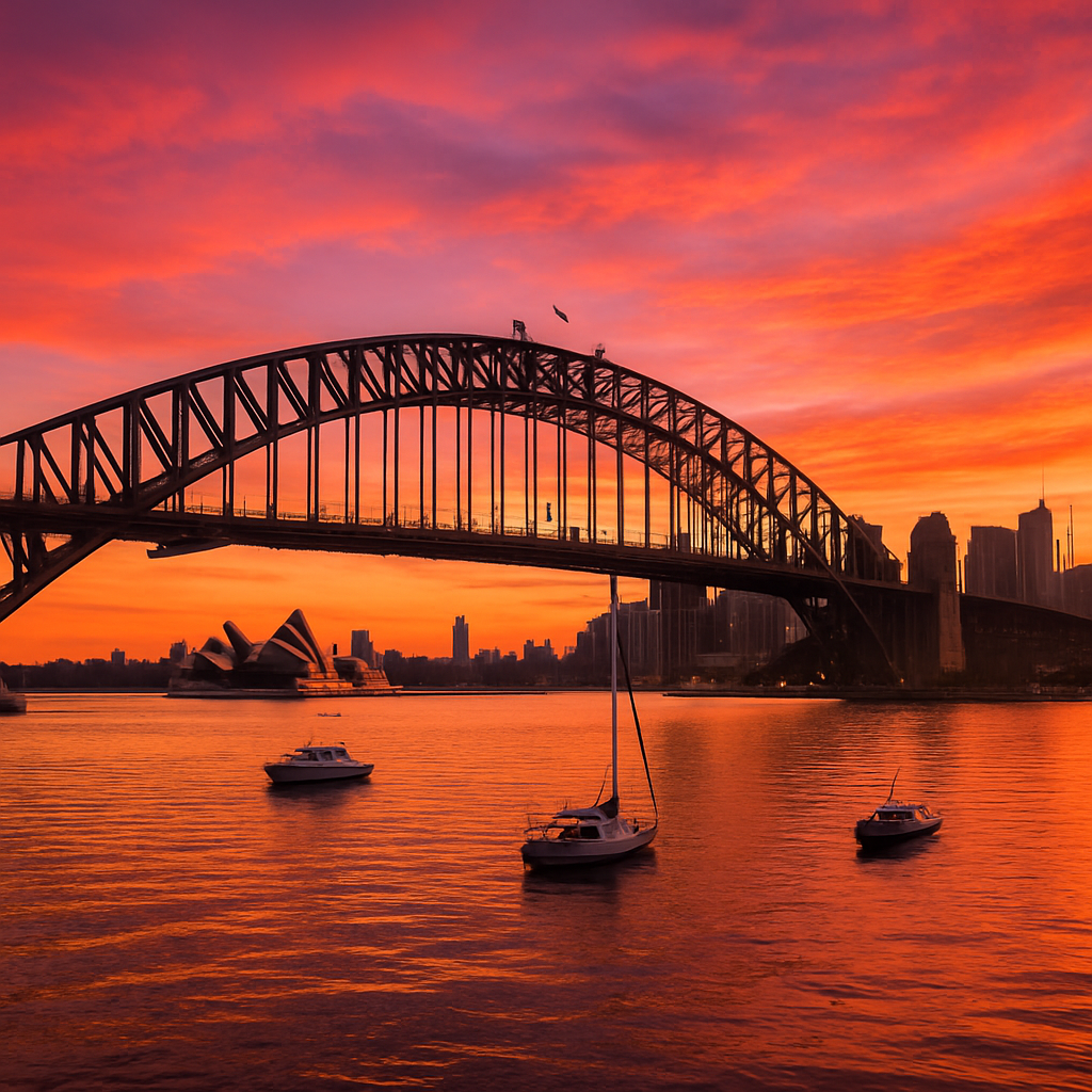 Harbour Bridge Sydney paint by diamonds