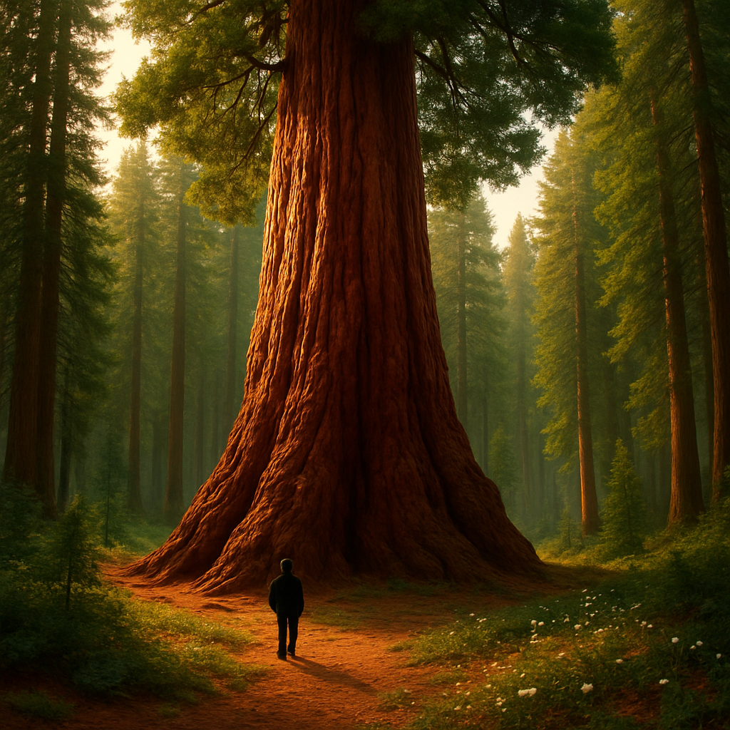 Giant Sequoia Sequoiadendron Giganteum Painting by diamonds kit
