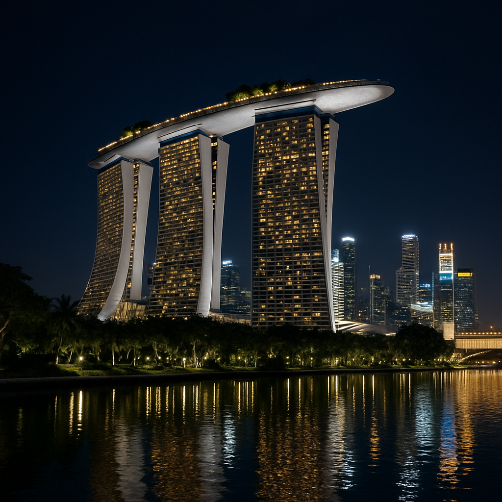 Marina Bay Sands Singapore diamond painting
