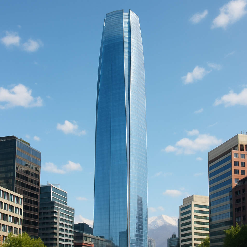 Gran Torre Santiago DIY paint by diamonds