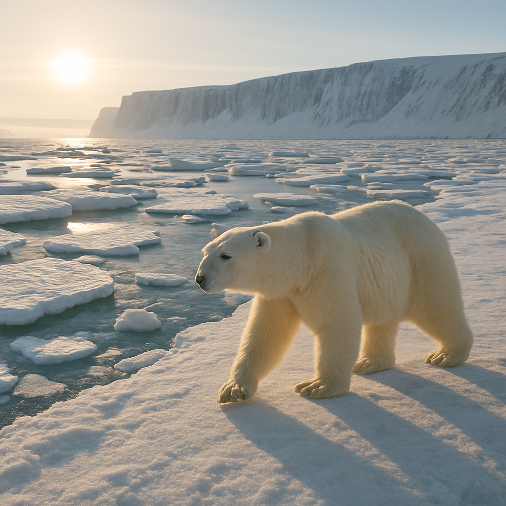 Svalbard Polar Bear Coast DIY paint by diamonds