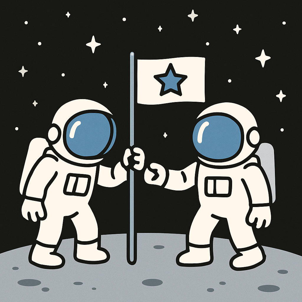 Apollo Retro Moonwalk paint by diamonds