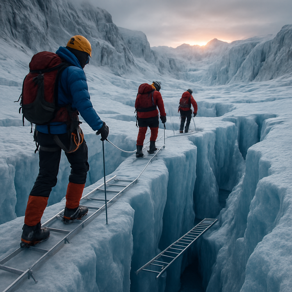 Makalu Glacier Crevasse Field DIY paint by diamonds