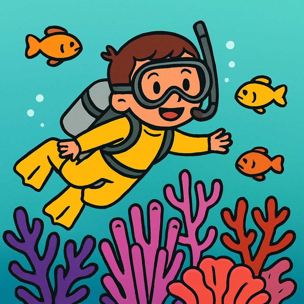 Underwater Coral Reef Exploration diamond painting
