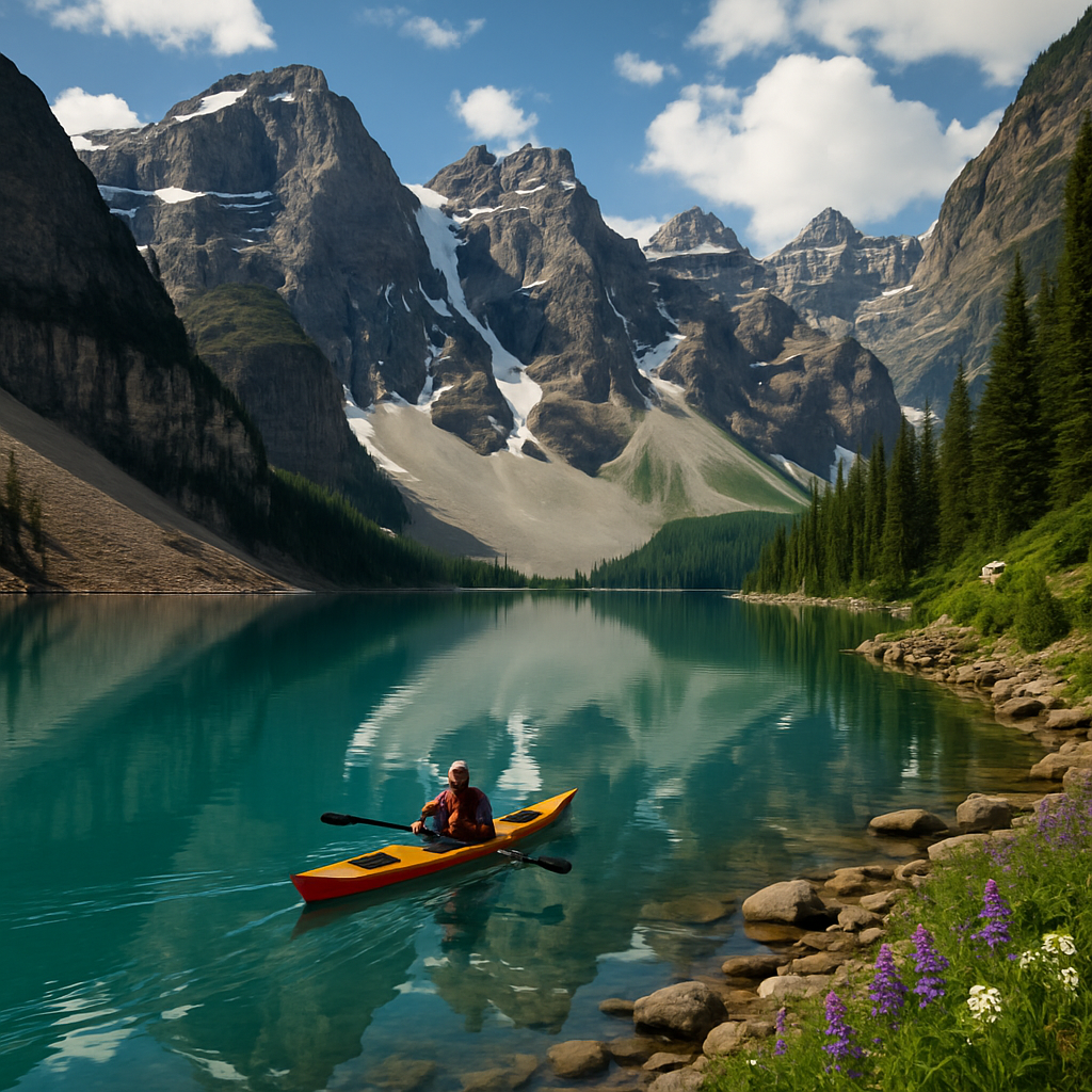 Glacier Lake Reflections In The Canadian Rockies paint by diamonds