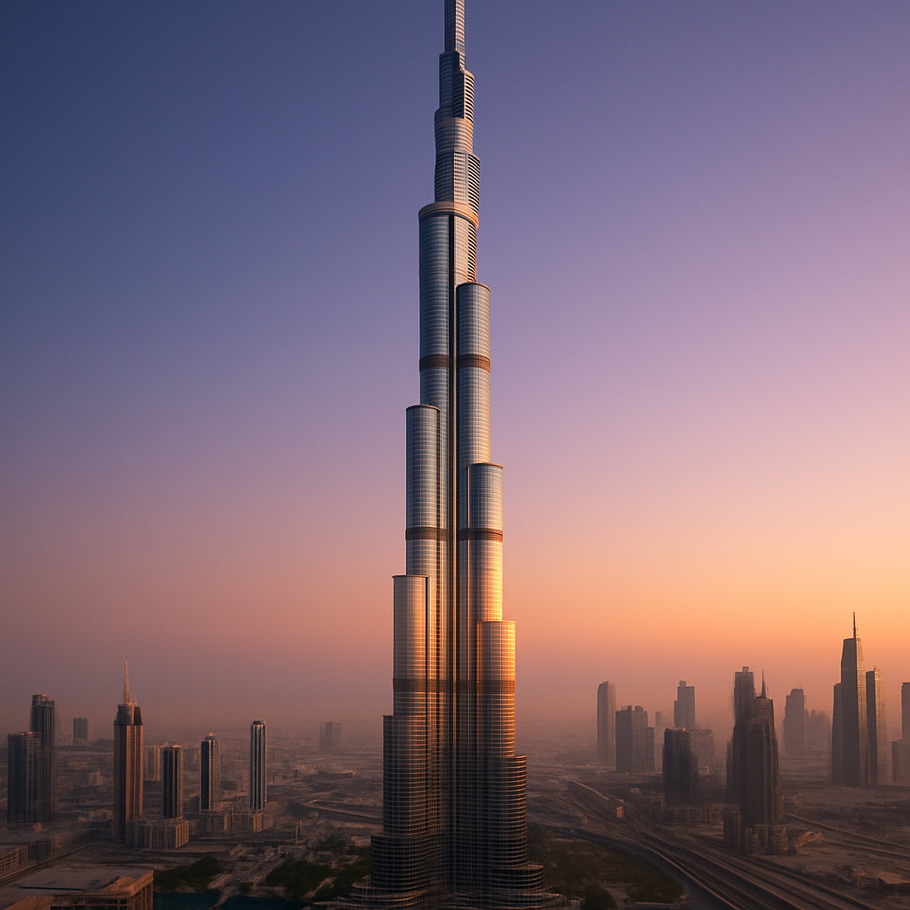 Burj Khalifa Painting by diamonds kit