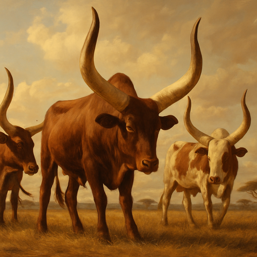 Ankole Watusi paint by color