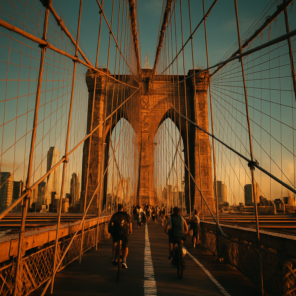 Brooklyn Bridge paint by color