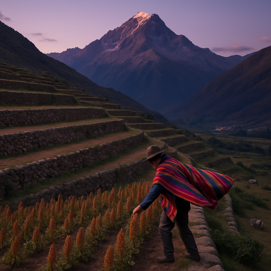 Andean Terrace Twilight Paint by diamonds art