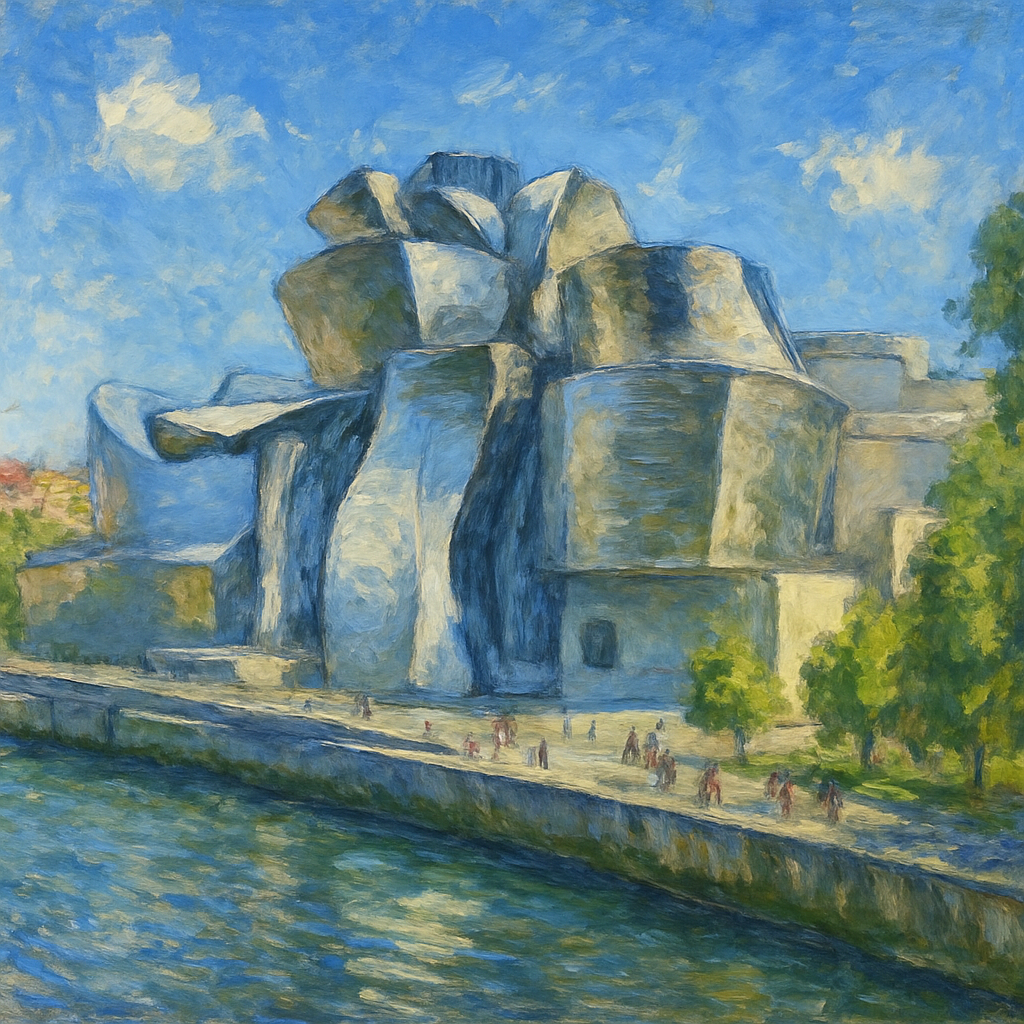 Guggenheim Museum Bilbao Spain painting diamond kit