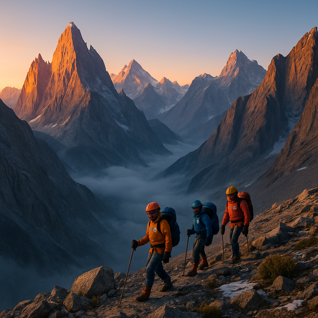 Dawn Over The Karakoram Range Paint by diamonds kits