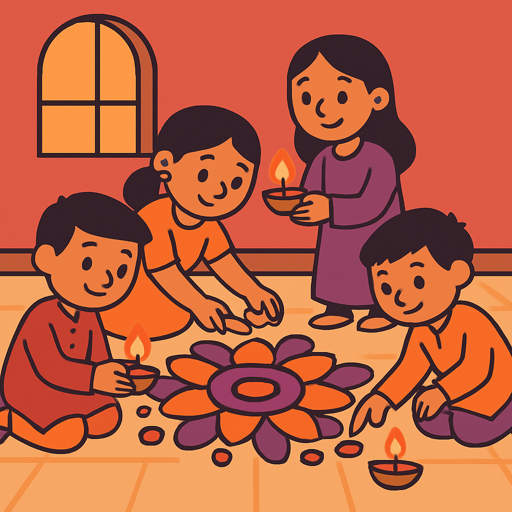 Festival Of Lights Classroom Paint by diamonds kits