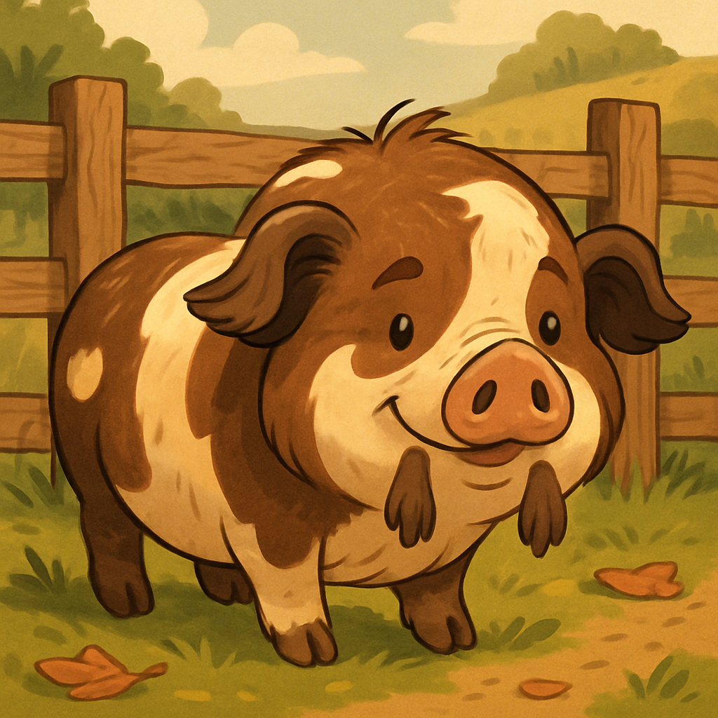 Kune Kune Pig paint by color