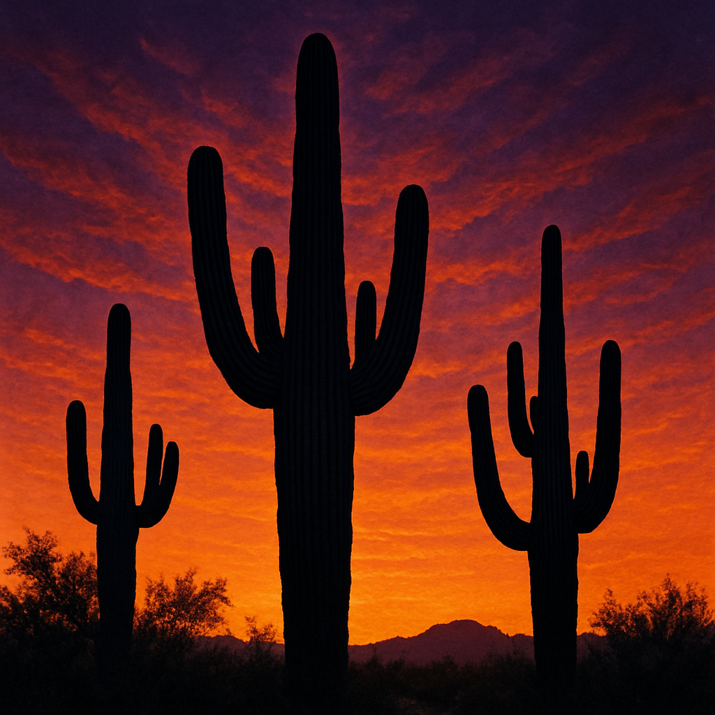 Saguaro Cactus Carnegiea Gigantea Paint by diamonds kits