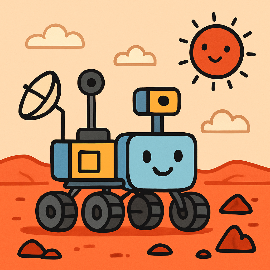 Mars Rover Adventure DIY paint by diamonds