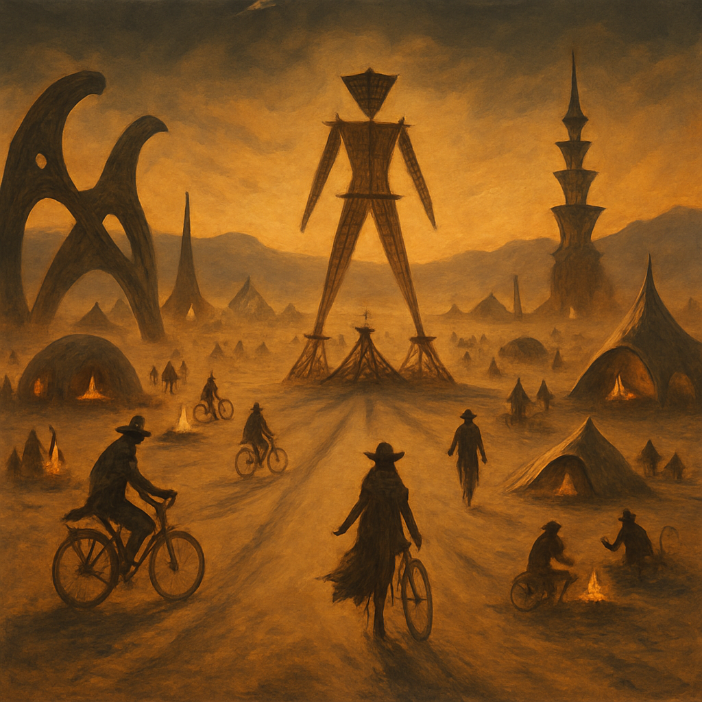 Burning Man DIY paint by diamonds